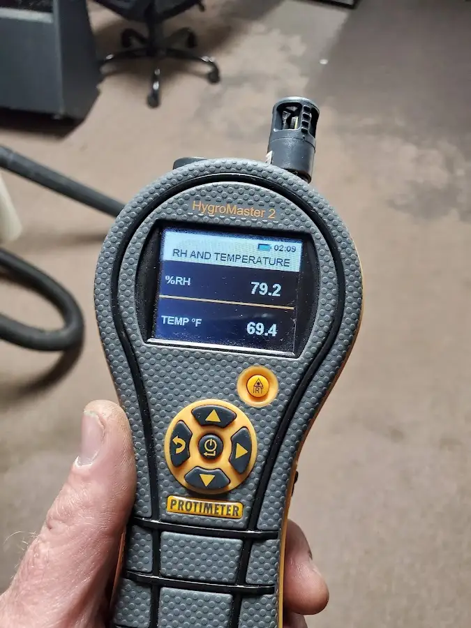 Moisture meter humidity assessment for Mold Remediation & Removal in Holmen